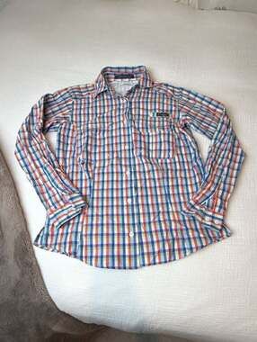 Columbia PFG Super Bonehead Multi-Color Plaid Fishing Shirt XS